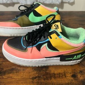 Pink, Yellow, and Green Shadow Air Force’s Sz 10
